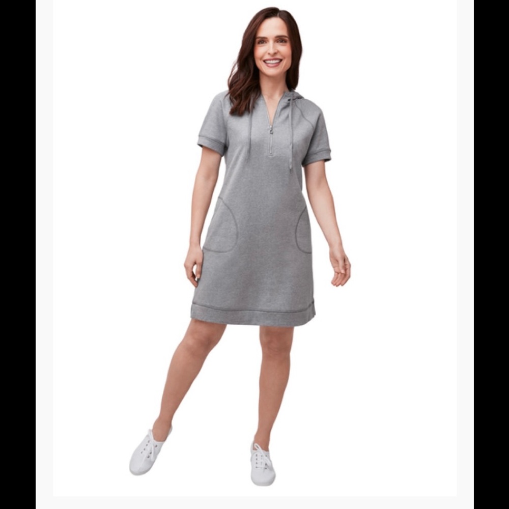 Northern Refections hooded jersey dress
